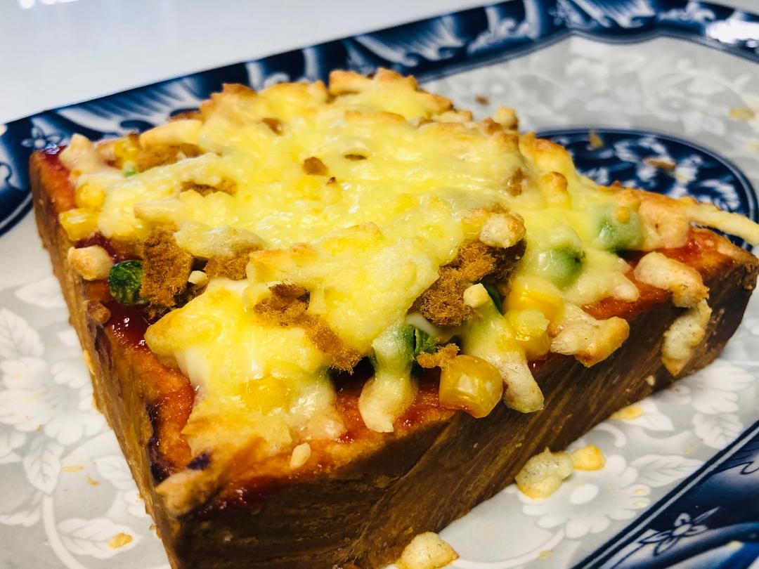 切片面包版披萨的做法