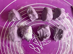 软萌紫薯豆沙小面包（100%全麦低卡）的做法 步骤4