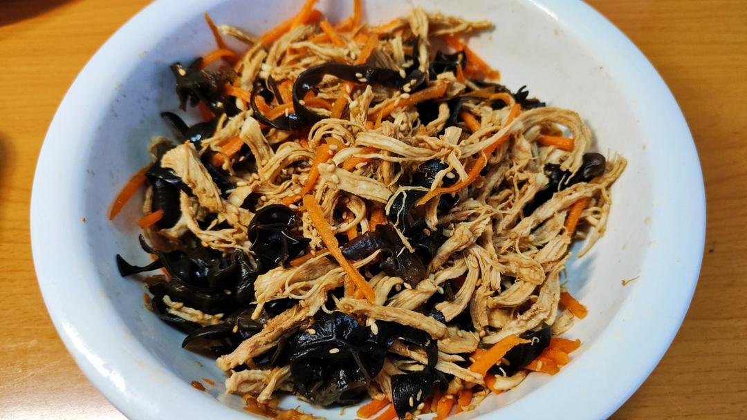 减脂健身｜凉拌手撕鸡丝（香辣&麻油版）