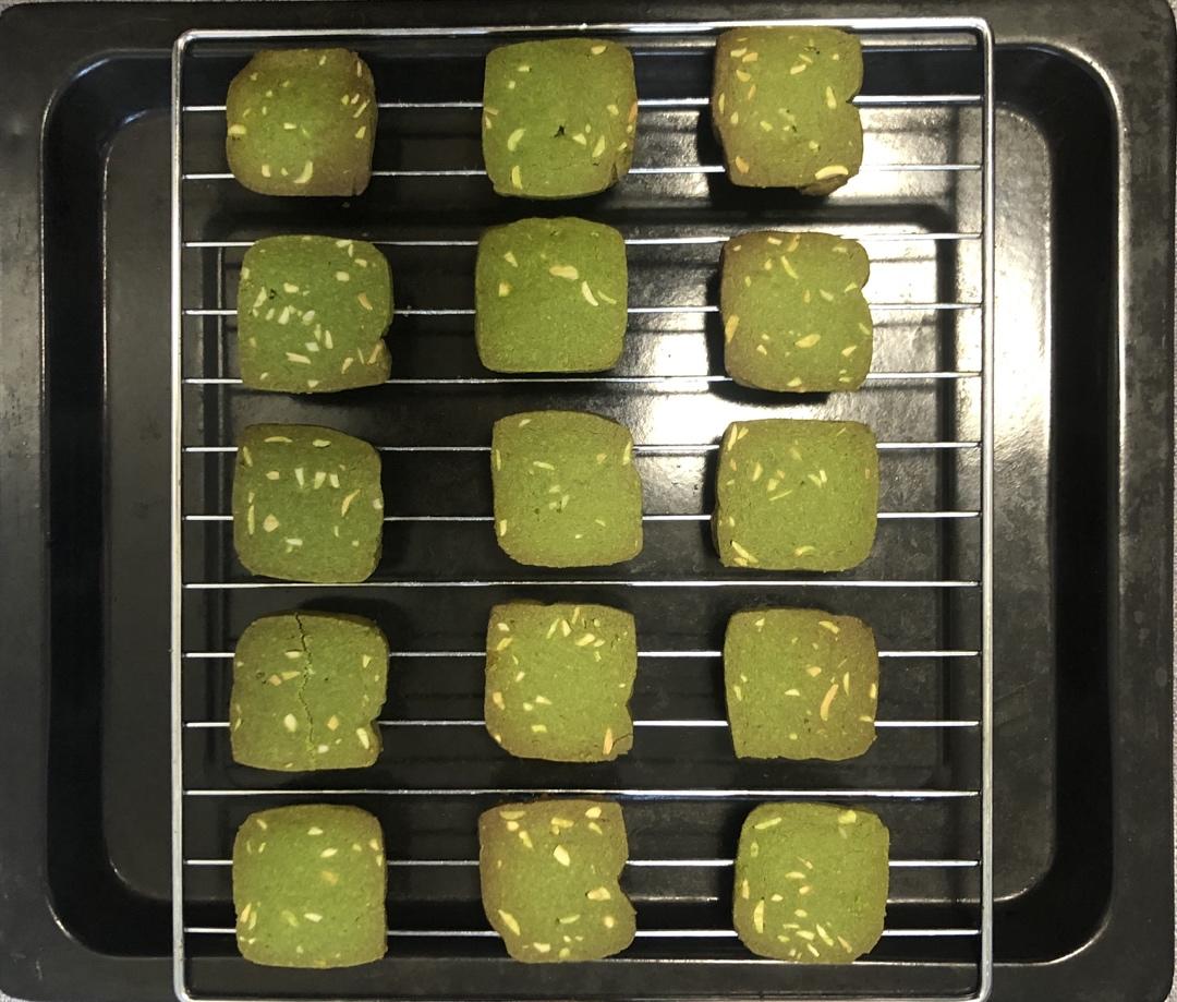 抹茶手作 | 抹茶杏仁饼干