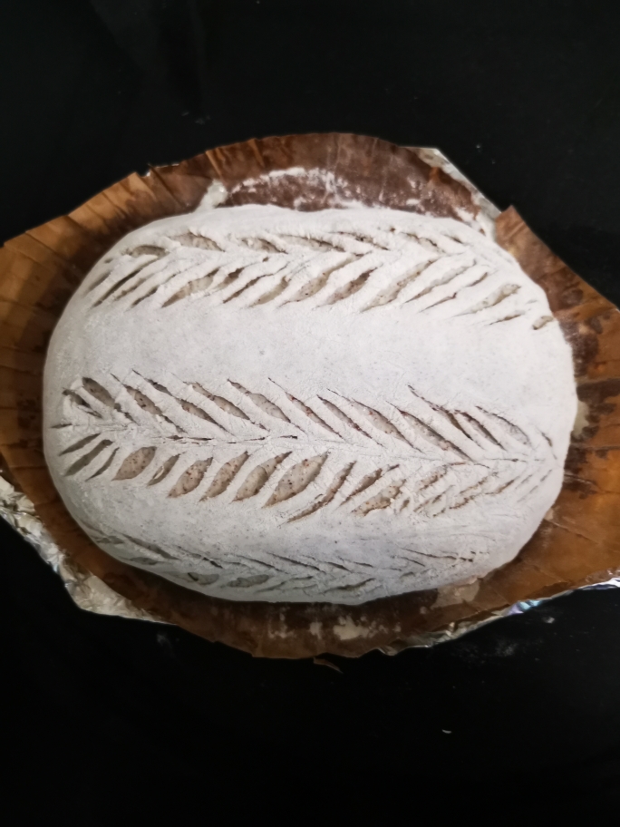 黑麦粉“双花”型欧包的做法 步骤17