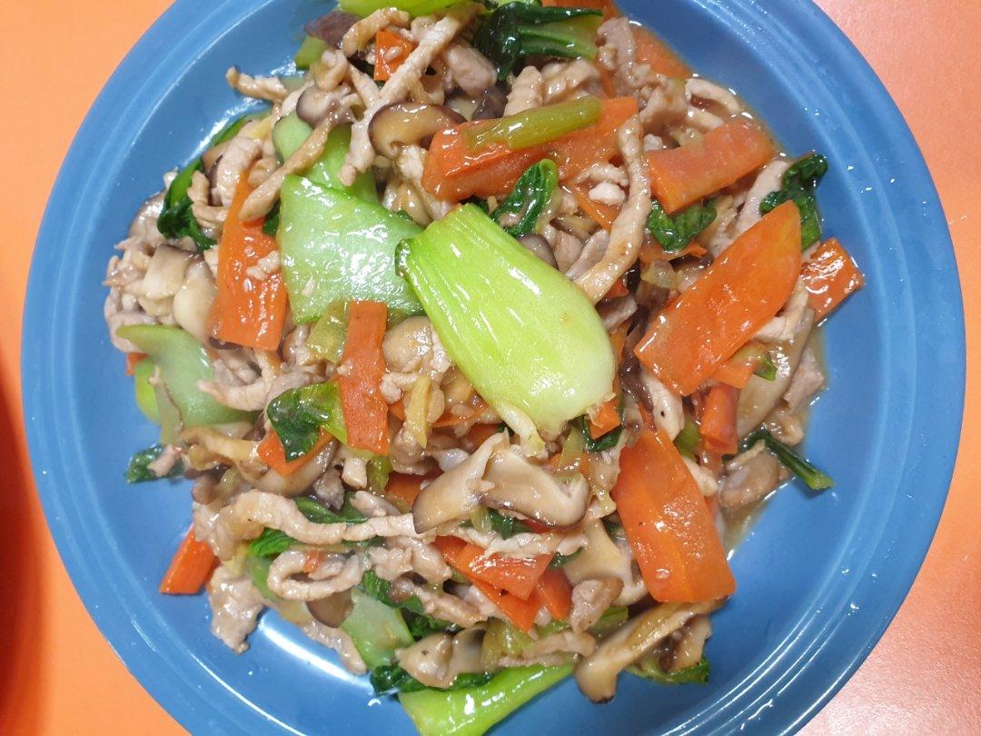 虾仁香菇炒油菜