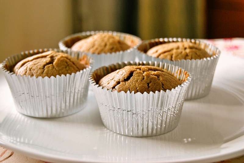 南瓜香料拿铁纸杯蛋糕