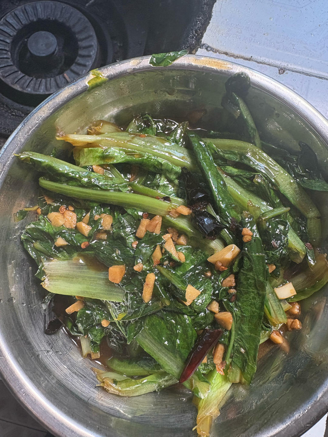 蒜蓉耗油清炒油麦菜，减脂快手菜，宝宝超爱，傻瓜步骤，屡试不爽，好吃且下饭，鲜香爽口！！