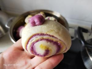 紫薯南瓜馒头【豆沙包】的做法 步骤14