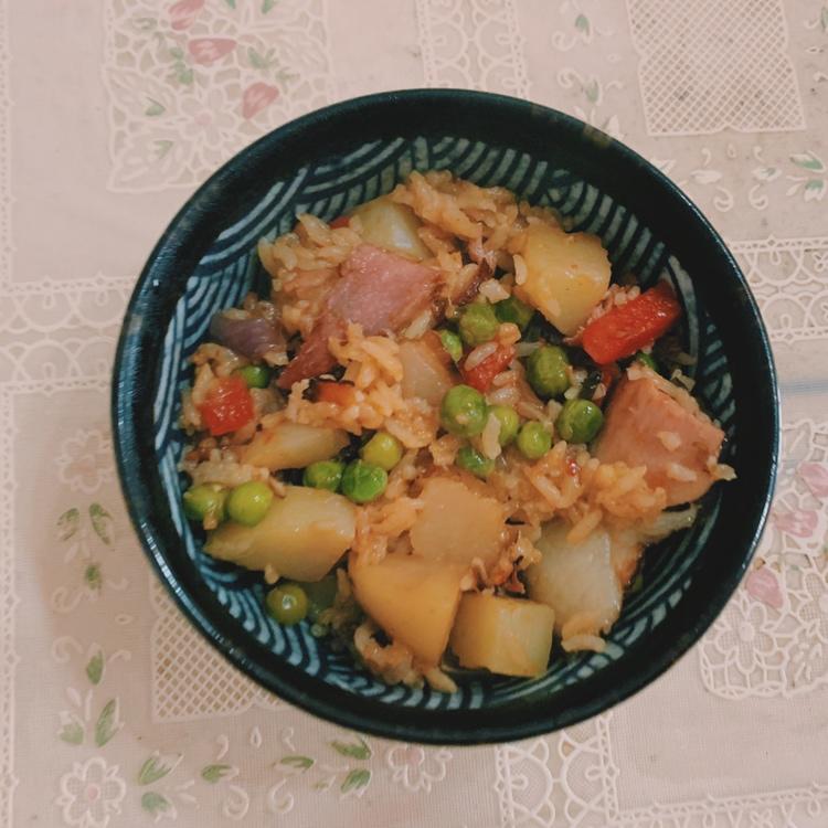 洋芋腊肉焖饭🥔陕南娘家版