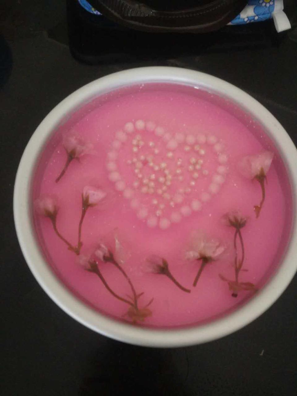 情浓左岸做的镜面樱花芝士蛋糕