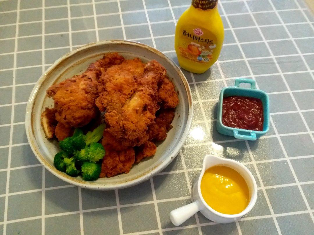 韩式炸鸡（附韩式甜辣酱和蜂蜜芥末酱配方）