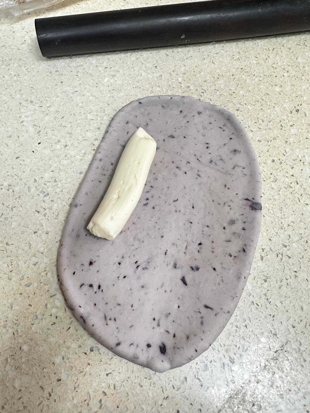 奶香蓝莓乳酪贝果💗新鲜水果香气🥯