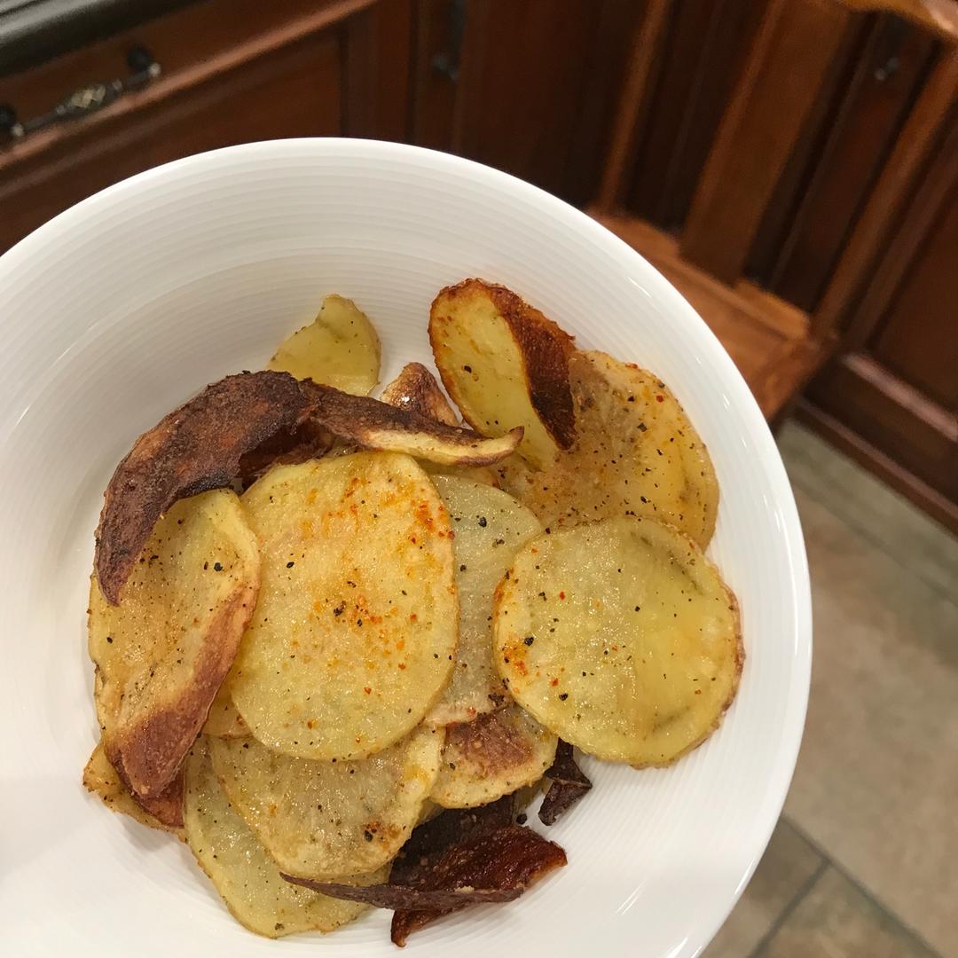 #LEAF美食# Homemade Potato Chips（烤土豆片）