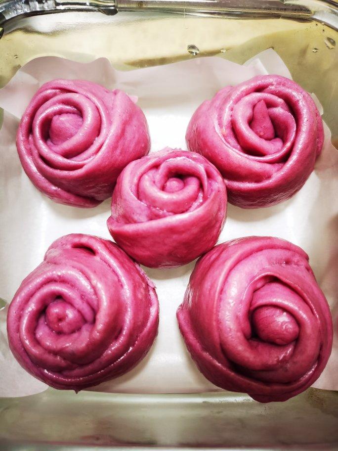 紫薯玫瑰花馒头