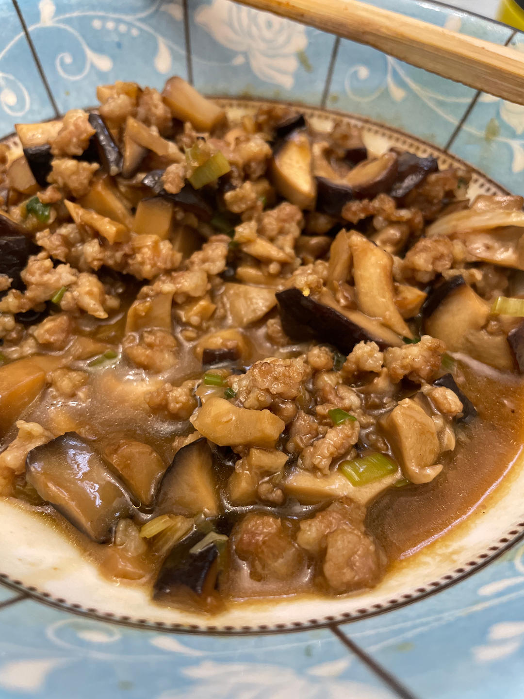 5分钟的香菇肉末