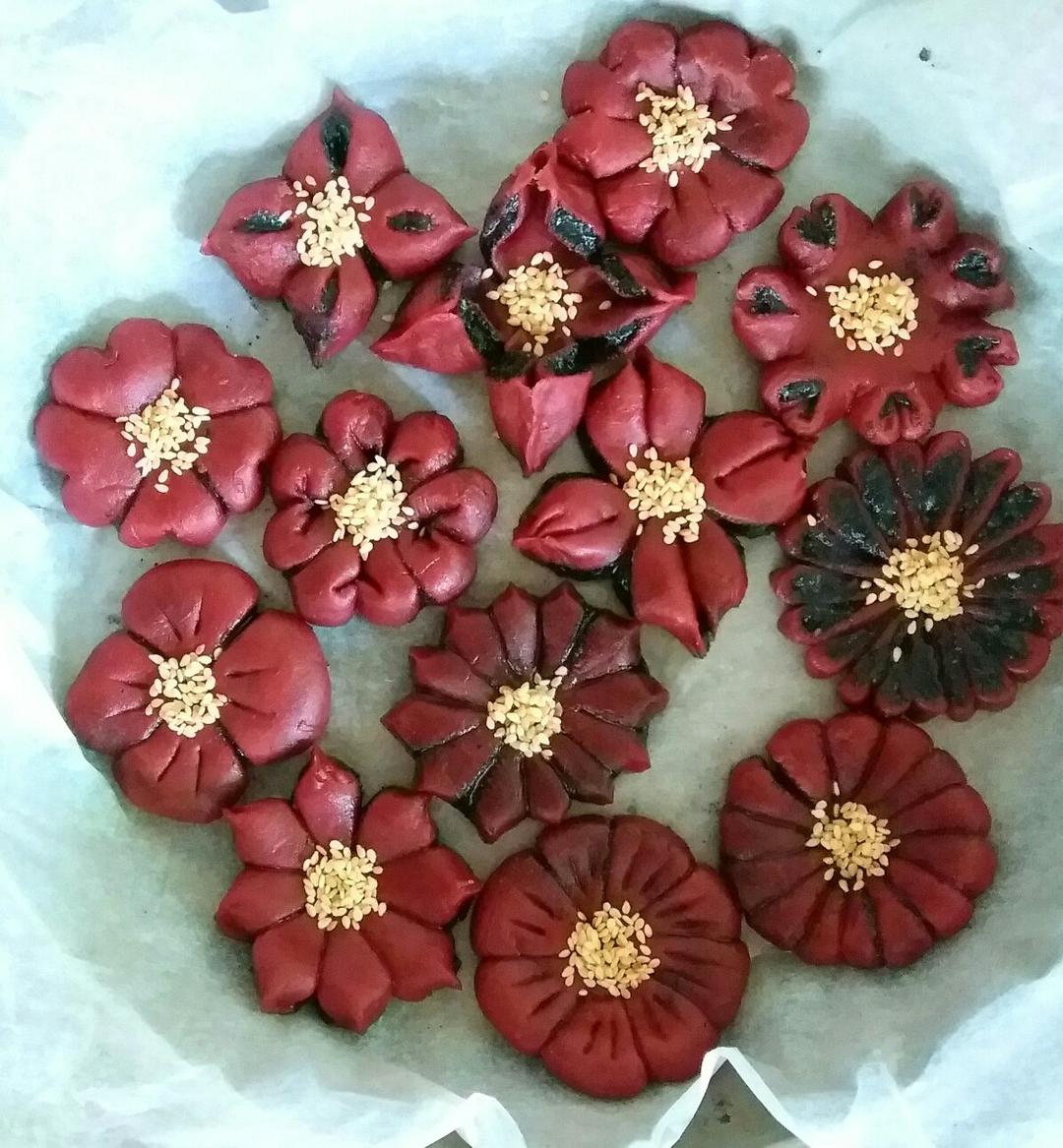 の五彩莲花台 酥饼