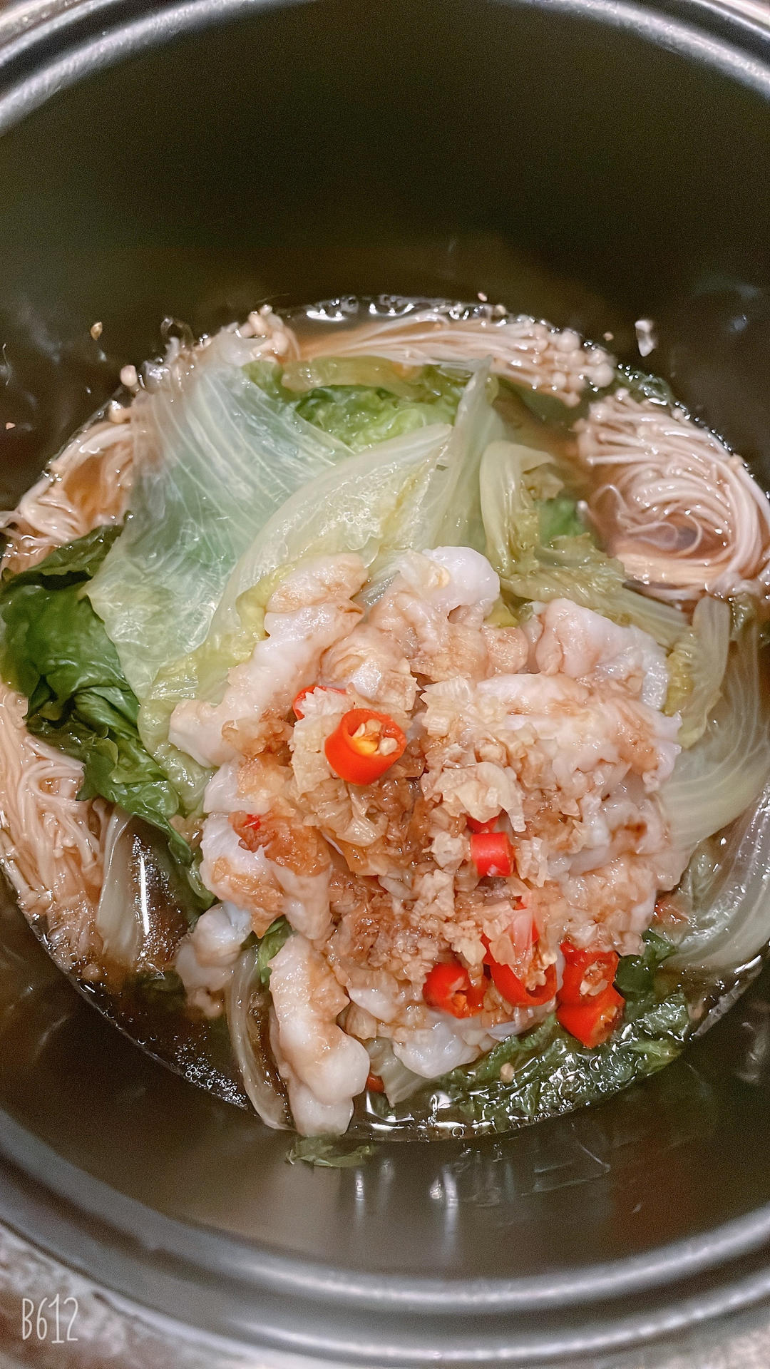蒜蓉粉丝虾煲