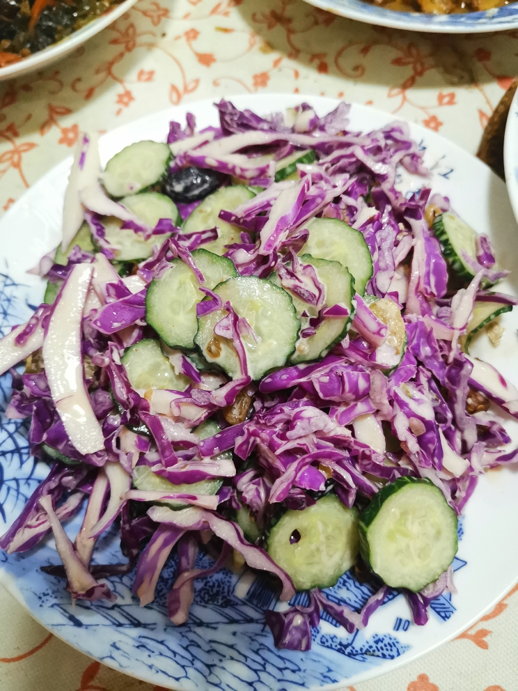 素食主义—紫甘蓝沙拉