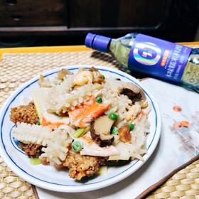 宴客团圆菜-海鲜锅巴（剩饭剩菜版）