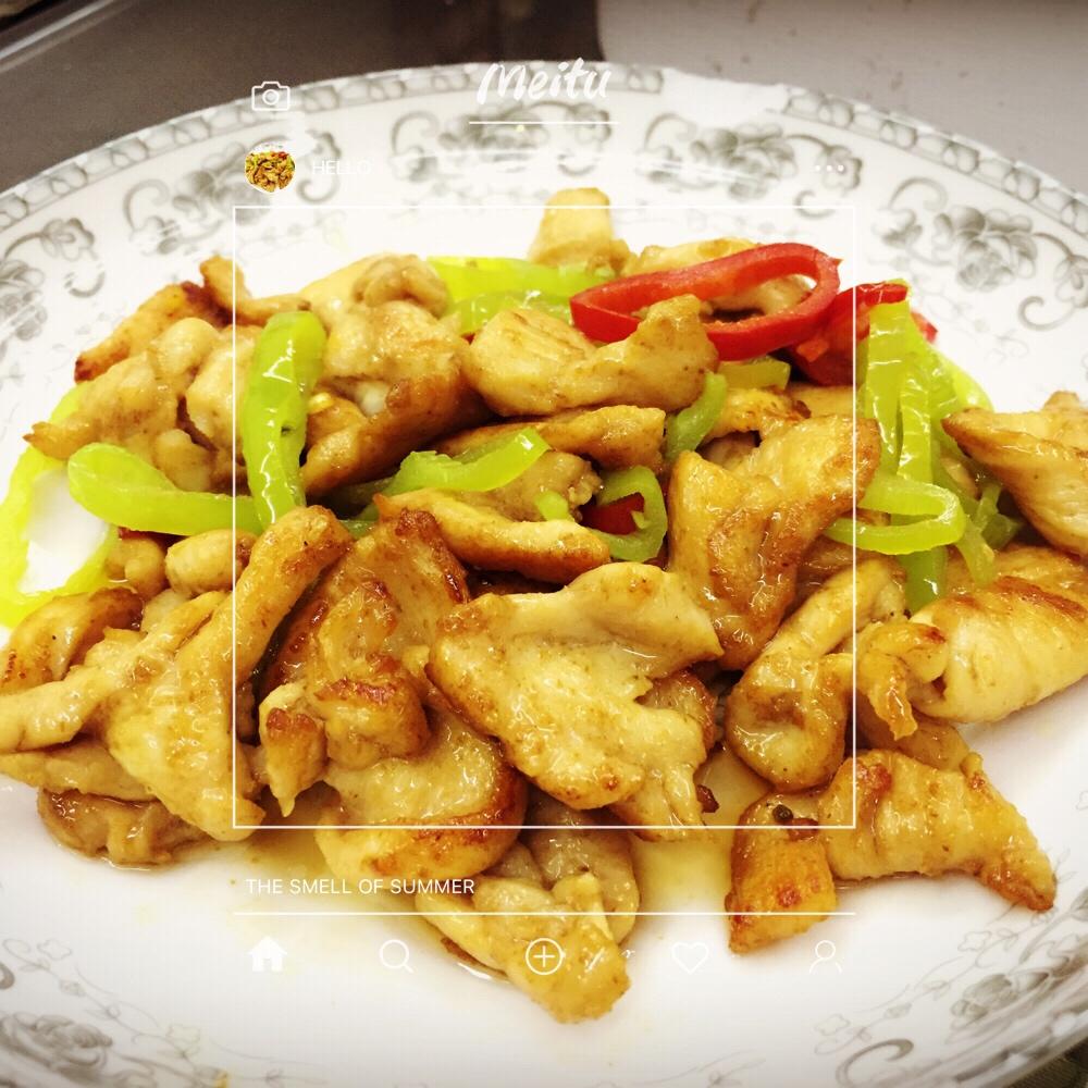 孜然鸡肉粒