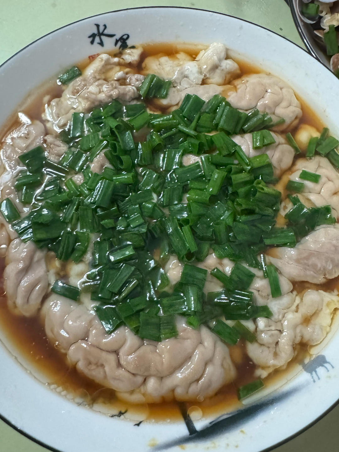 清蒸猪脑花