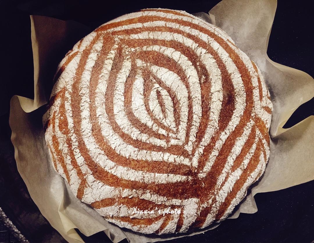 无糖低油/无油全麦欧包：简单易做