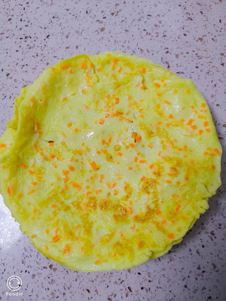 胡萝卜牛奶鸡蛋饼的做法