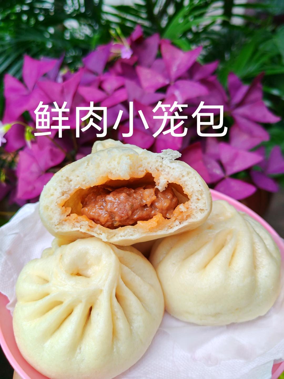 鲜肉小笼包♨️最简单的做法做最好吃的包子