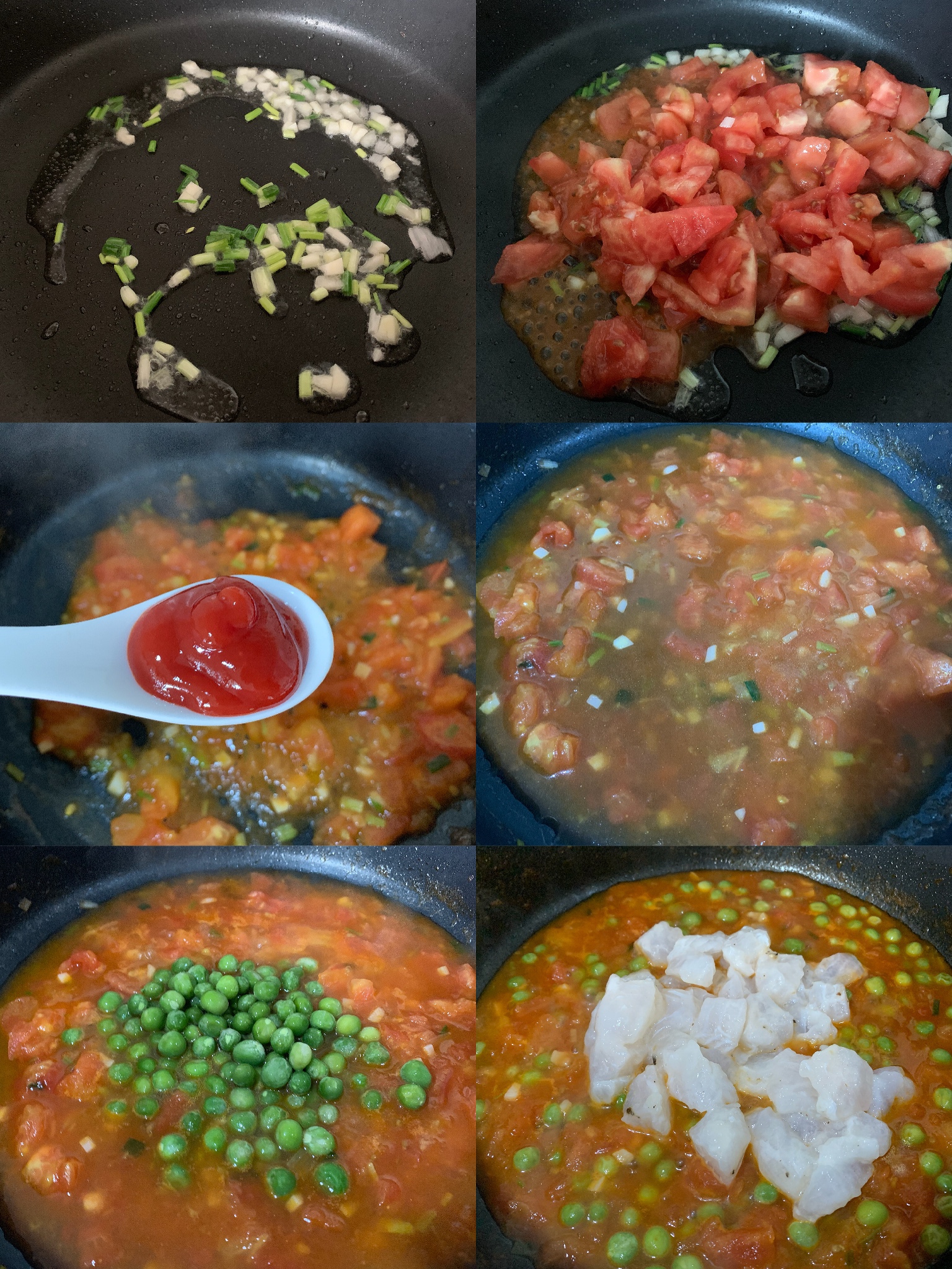 鲜美可口❗️好吃不胖的茄汁巴沙鱼，简单快手的做法 步骤2