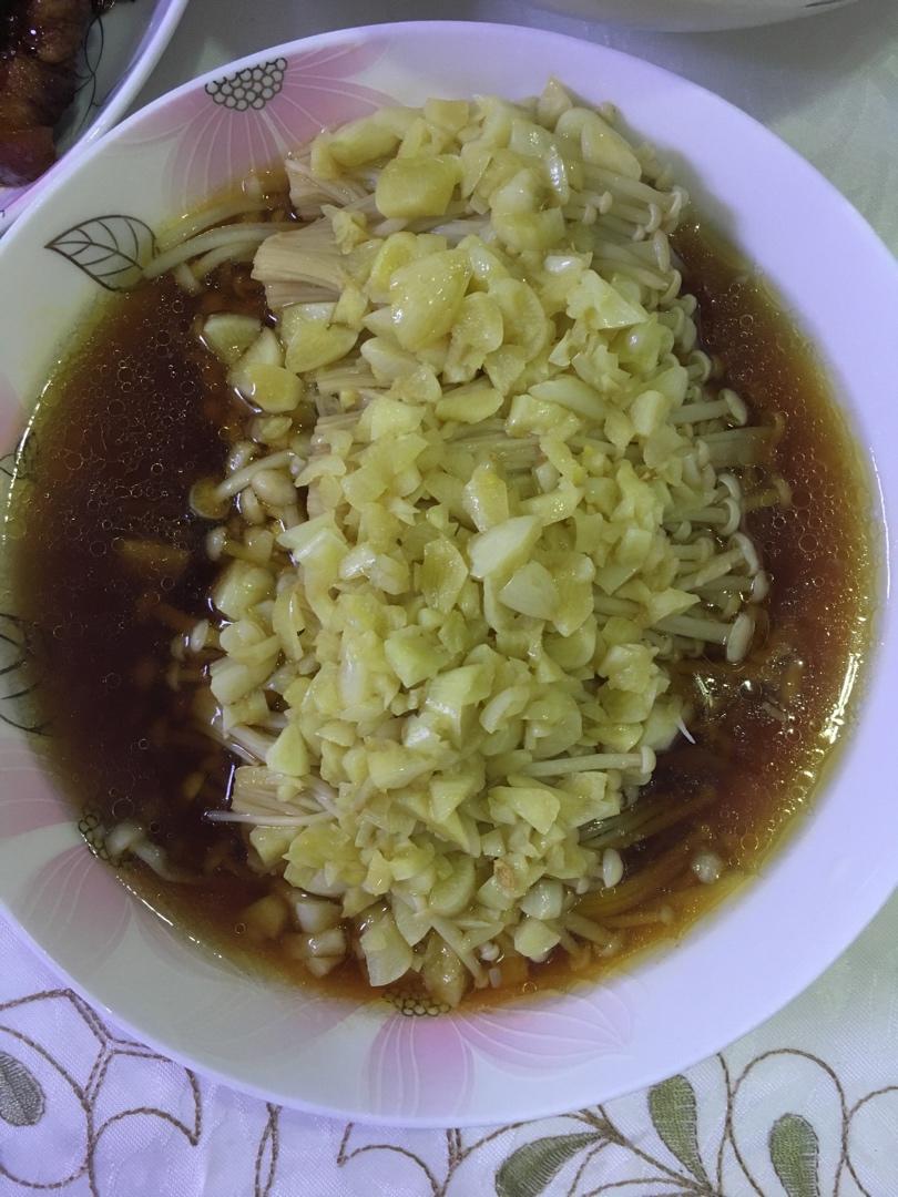 蒜蓉蒸金针菇