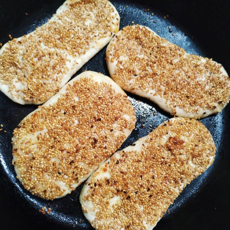 麻将烧饼，不用烤箱也能外酥里软