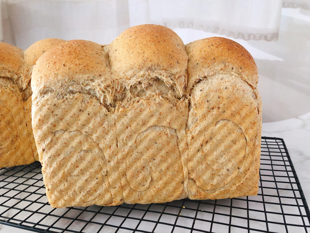 黑全麦波兰种吐司，这么柔软简直怀疑你是个假全麦！