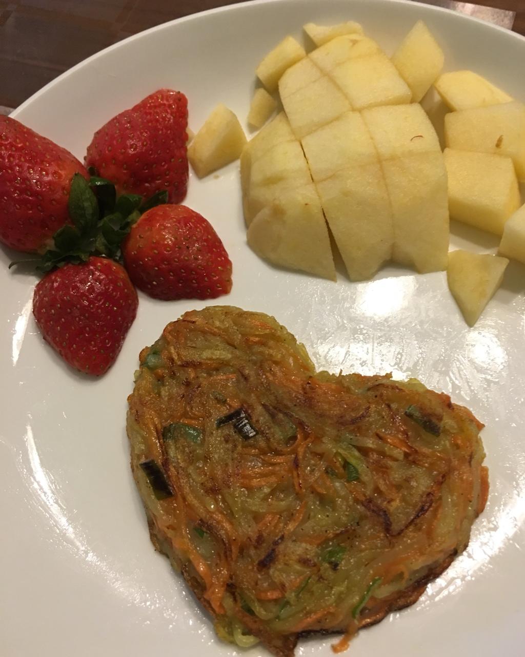 土豆胡萝卜丝煎饼