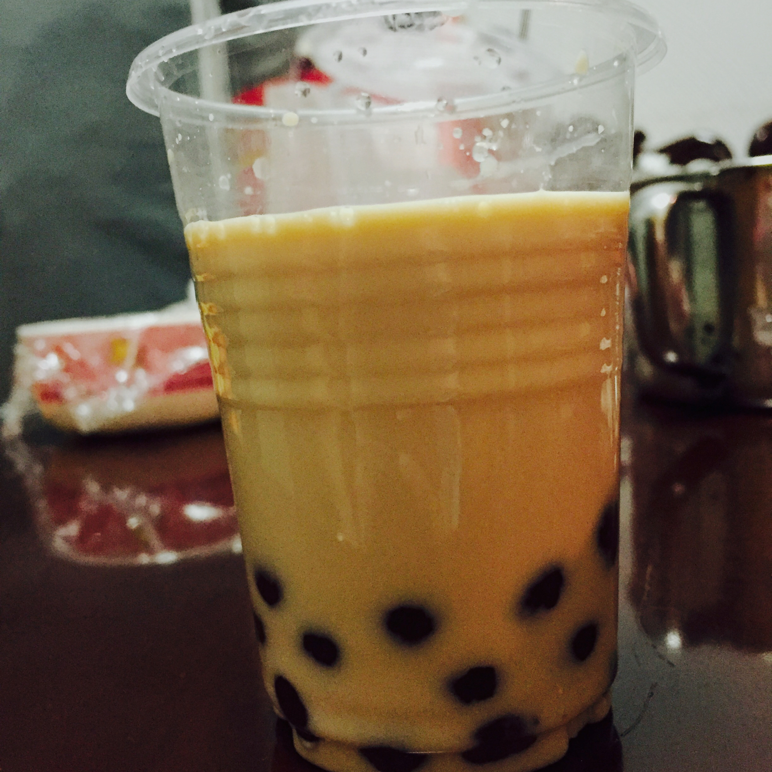 浓浓的锅煮奶茶