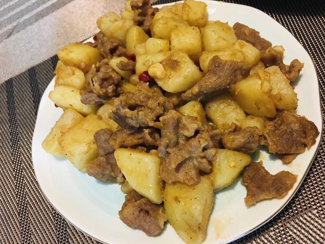 五香土豆焖牛肉