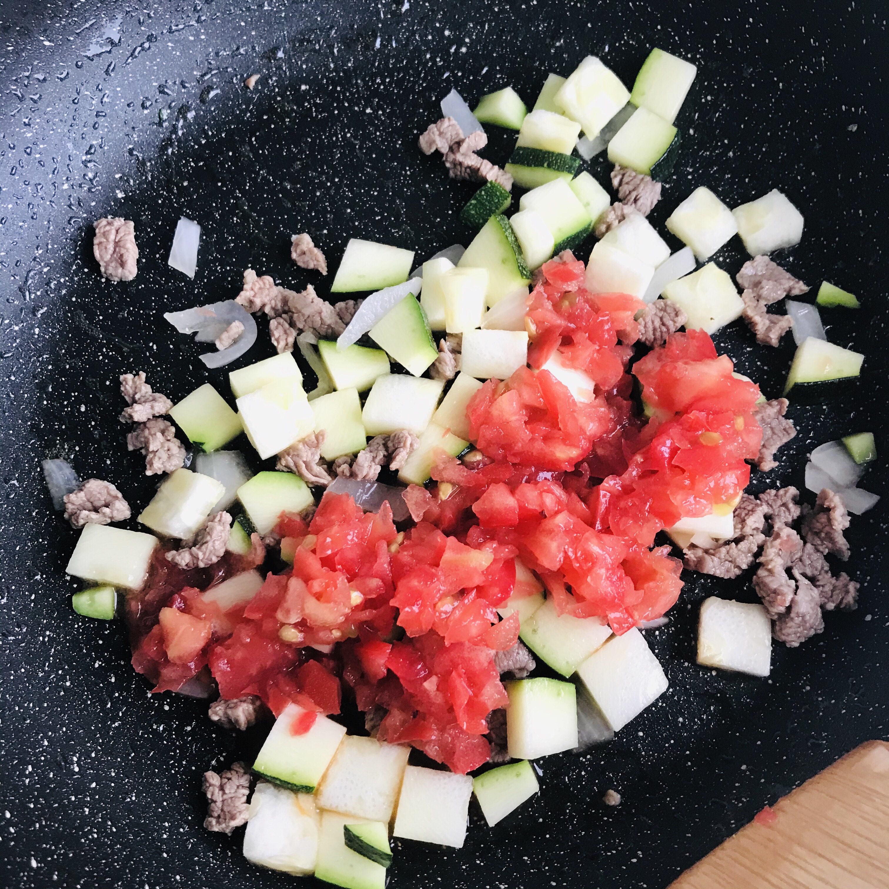 番茄牛肉烩饭的做法 步骤7