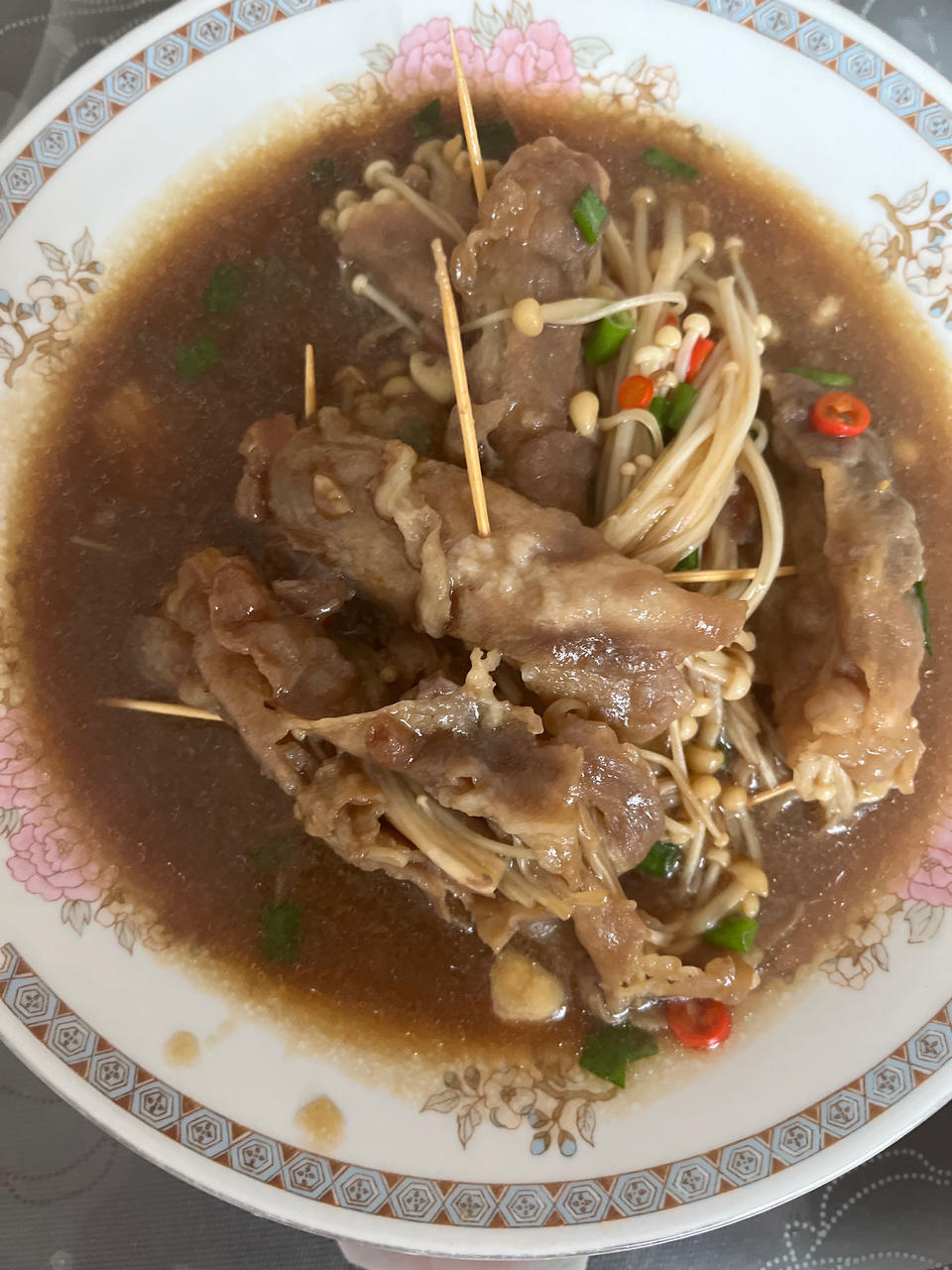 金针菇牛肉卷