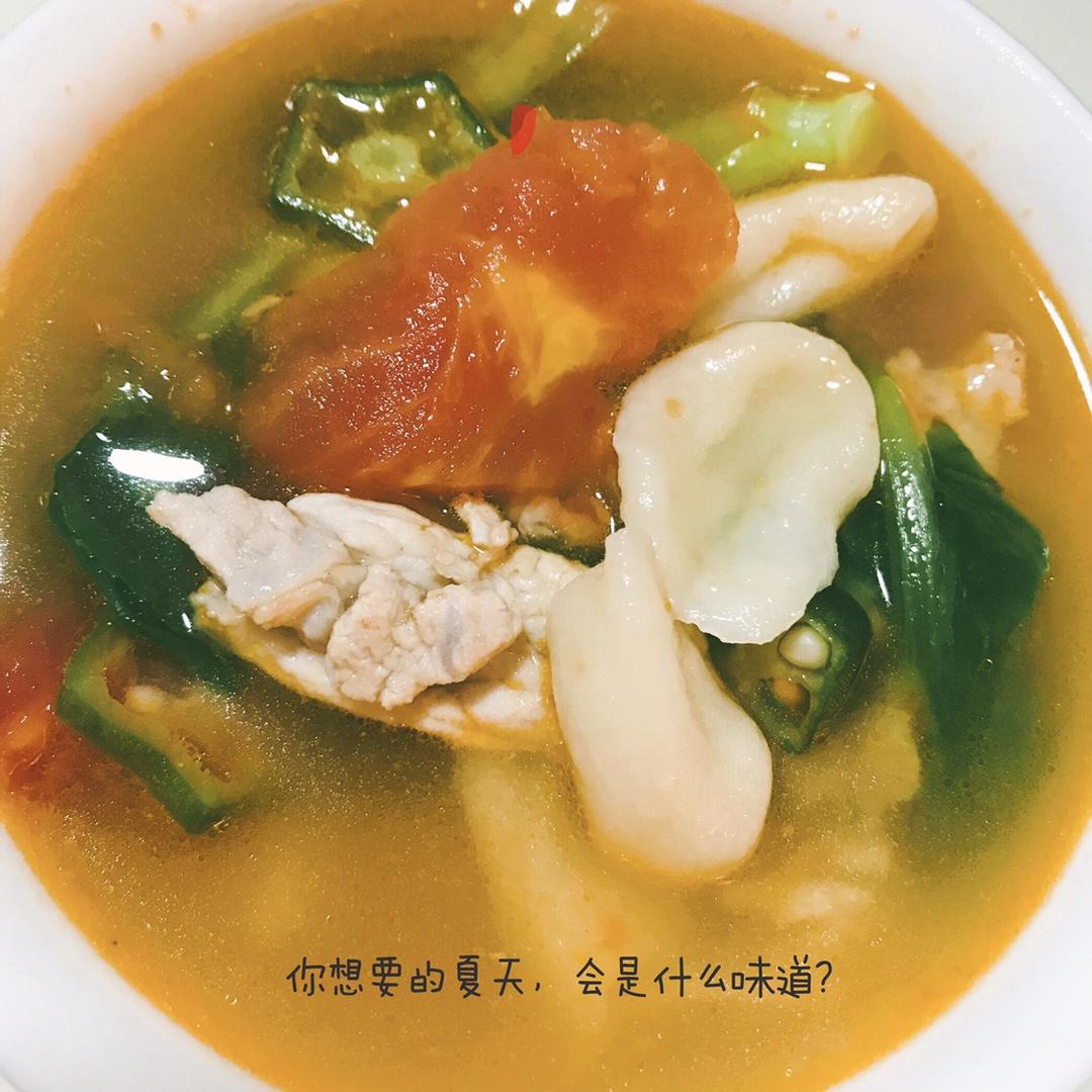 西红柿菌菇肉片猫耳朵