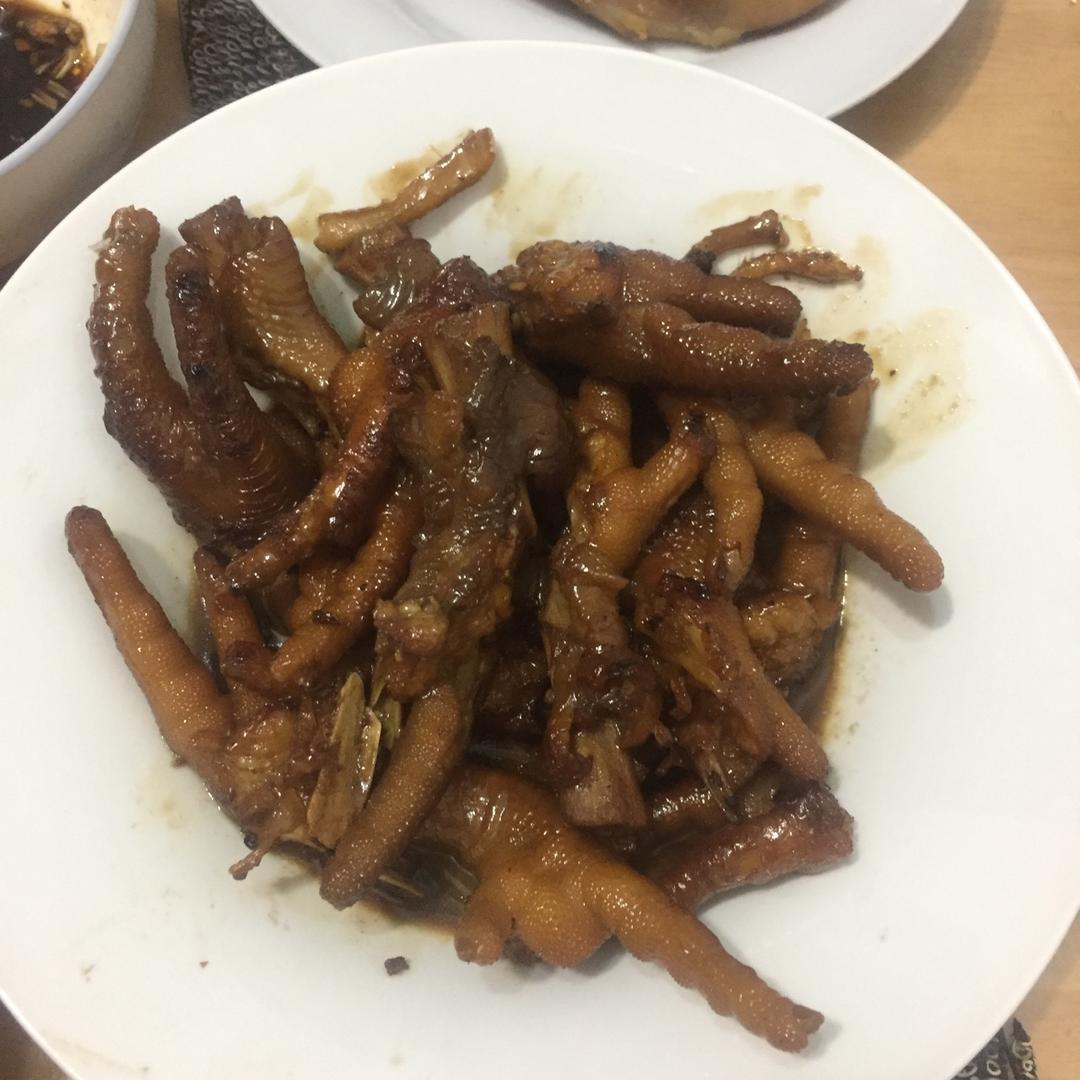 香辣烧鸡爪