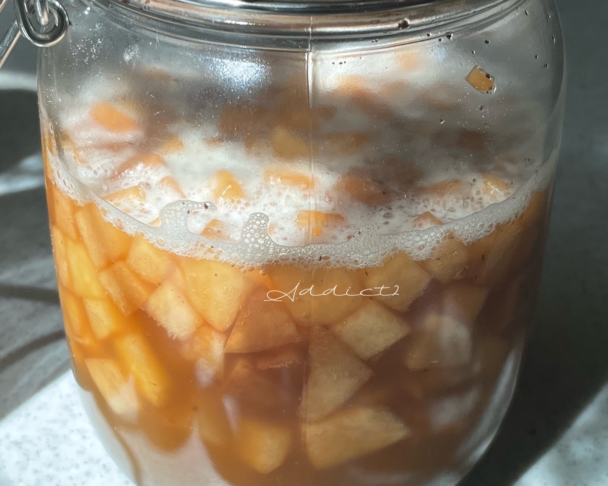 红茶桃子酵液的做法 步骤10