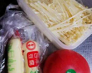 金针菇番茄日本豆腐的做法 步骤1