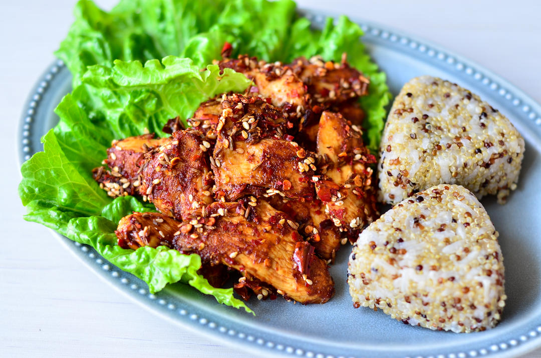 孜然麻辣鸡胸肉（平底锅版）的做法