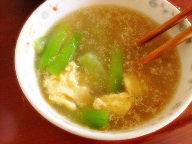 丝瓜鸡蛋粉丝汤