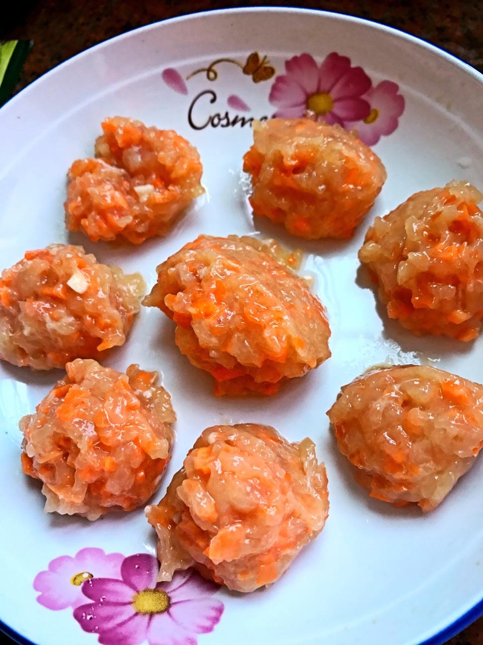 胡萝卜鸡胸肉丸子