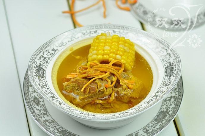 虫草花排骨汤