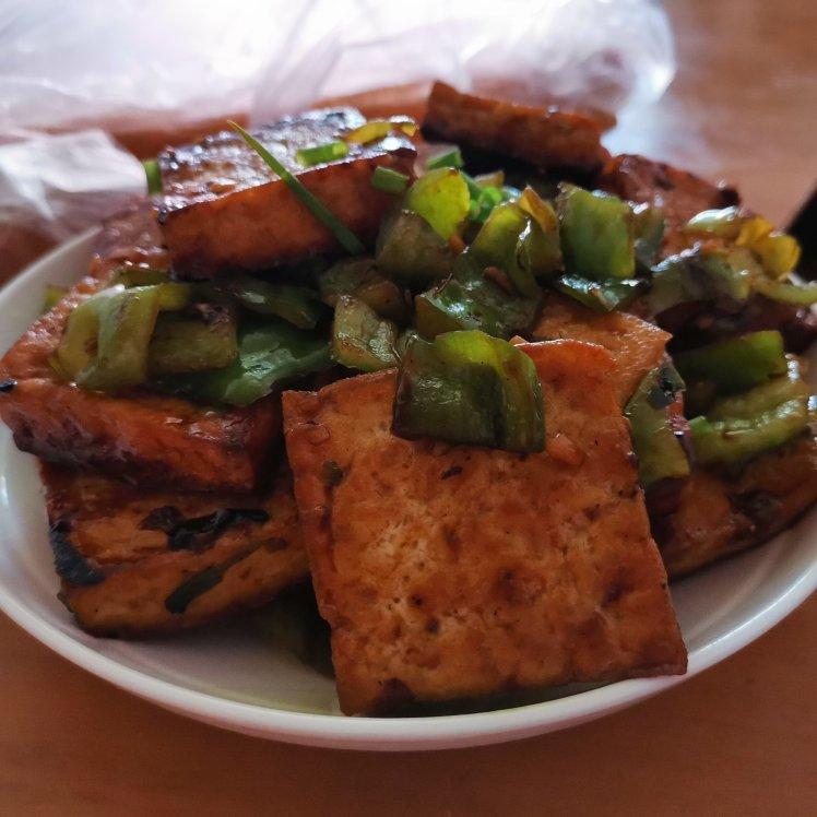 青椒炒豆腐