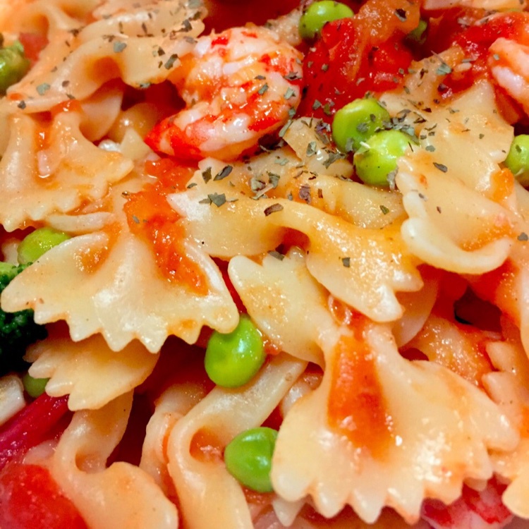 番茄虾仁意面
