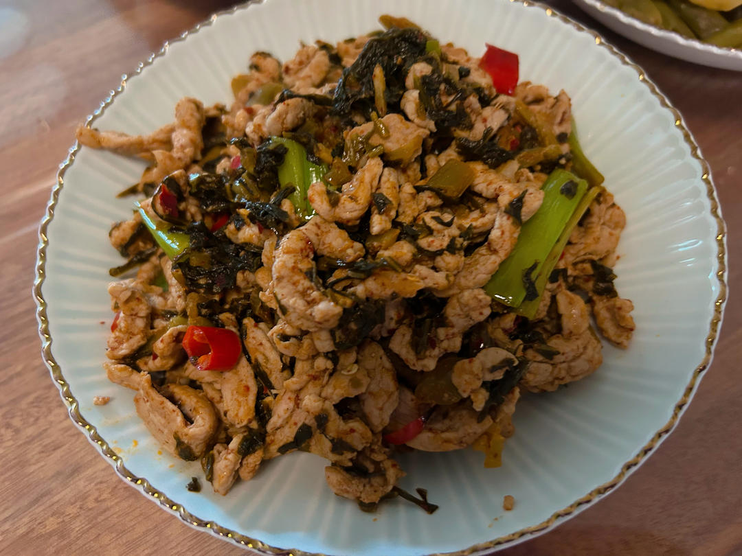 云南风味腌菜炒肉