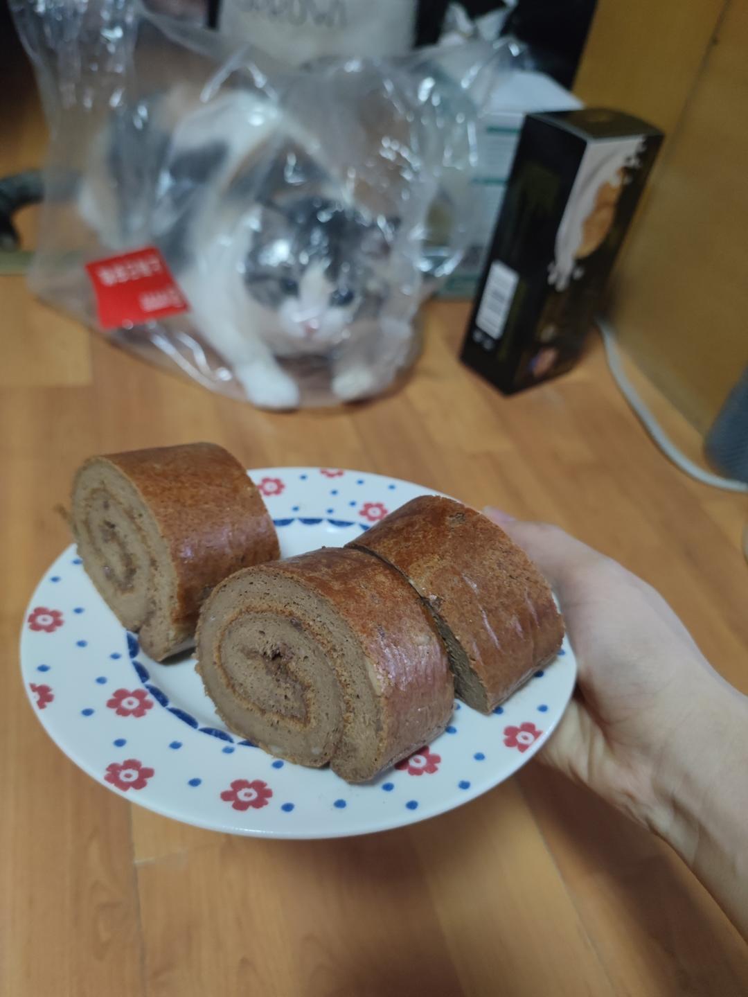 可可蛋糕卷(不消泡超浓郁巧克力口感)