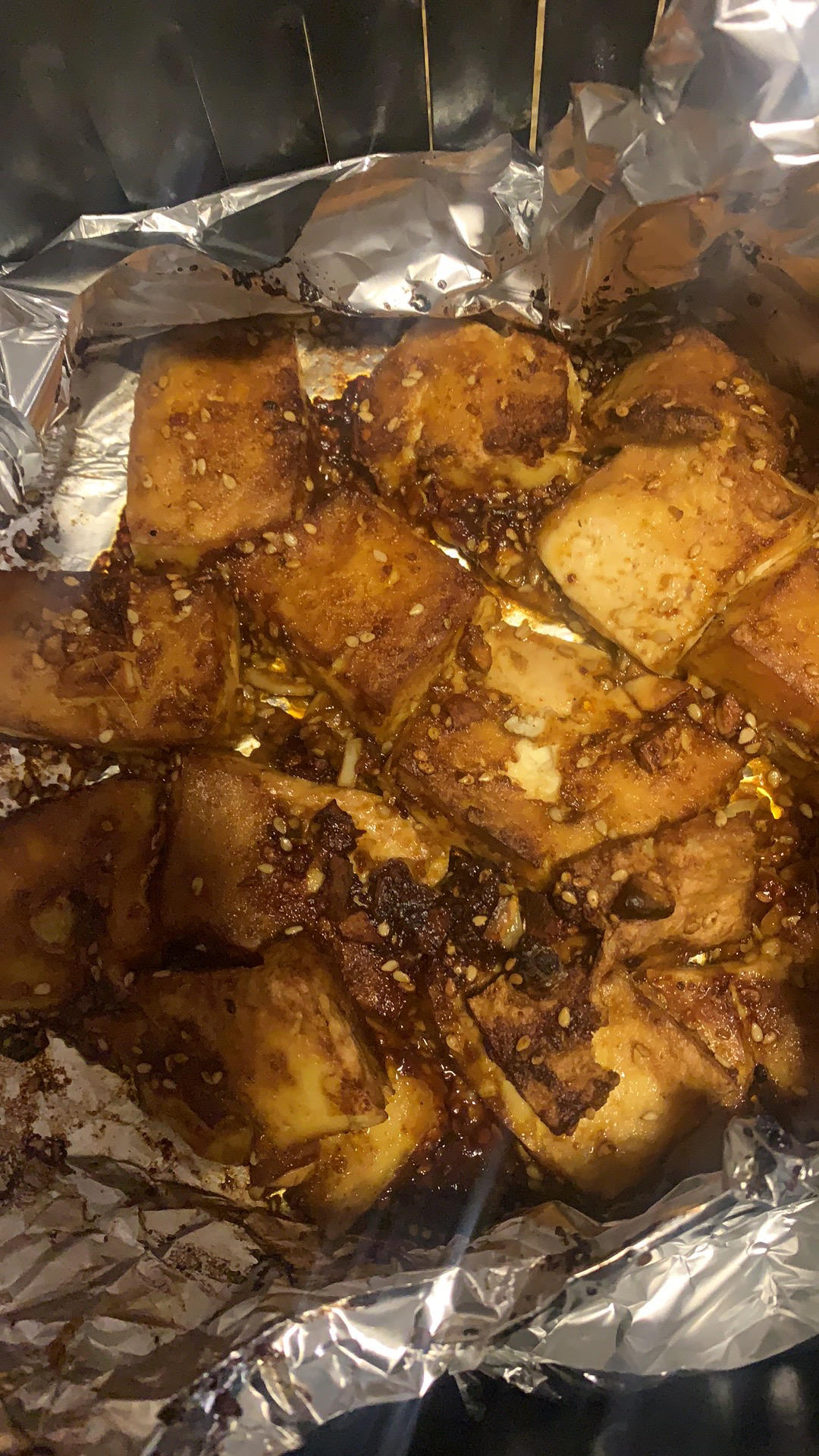 💥犯了个空气炸锅牛逼症（一）香辣烤豆腐
