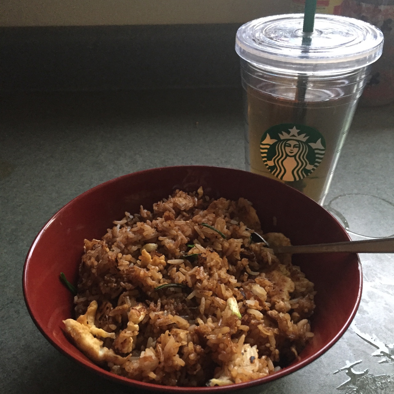 小时候的酱油炒饭