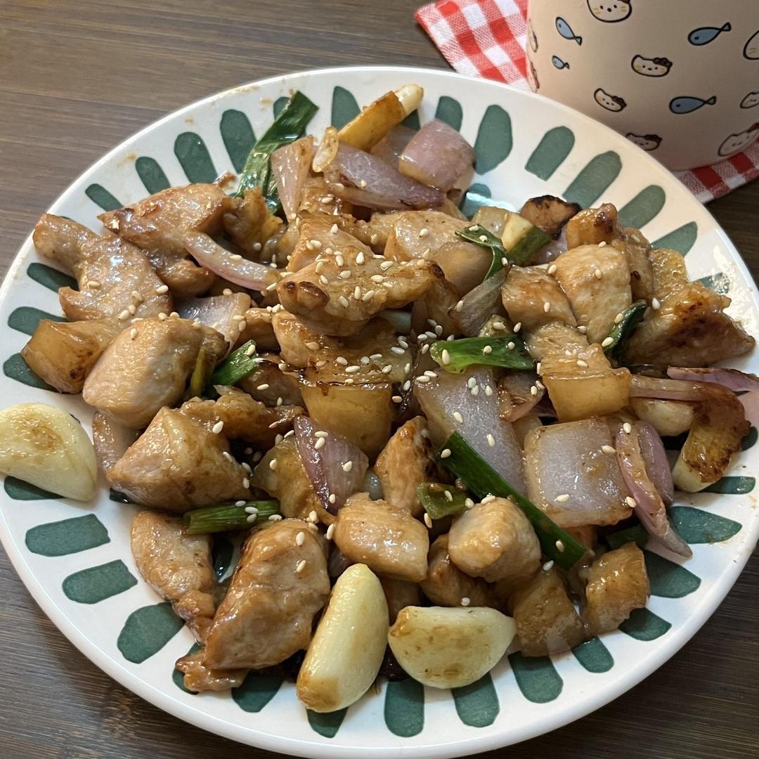 蒜香猪肉粒