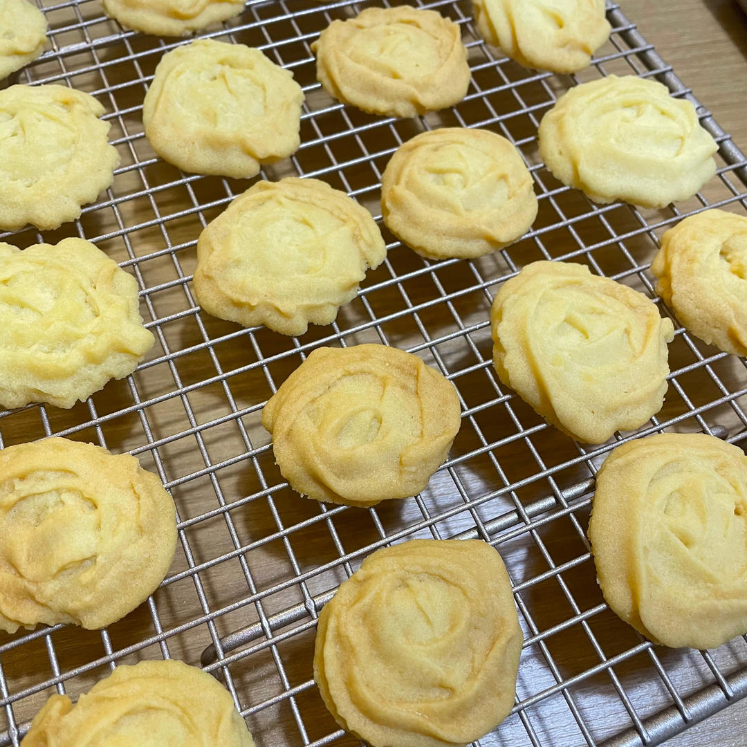 零失败花纹超级立体的黄油曲奇